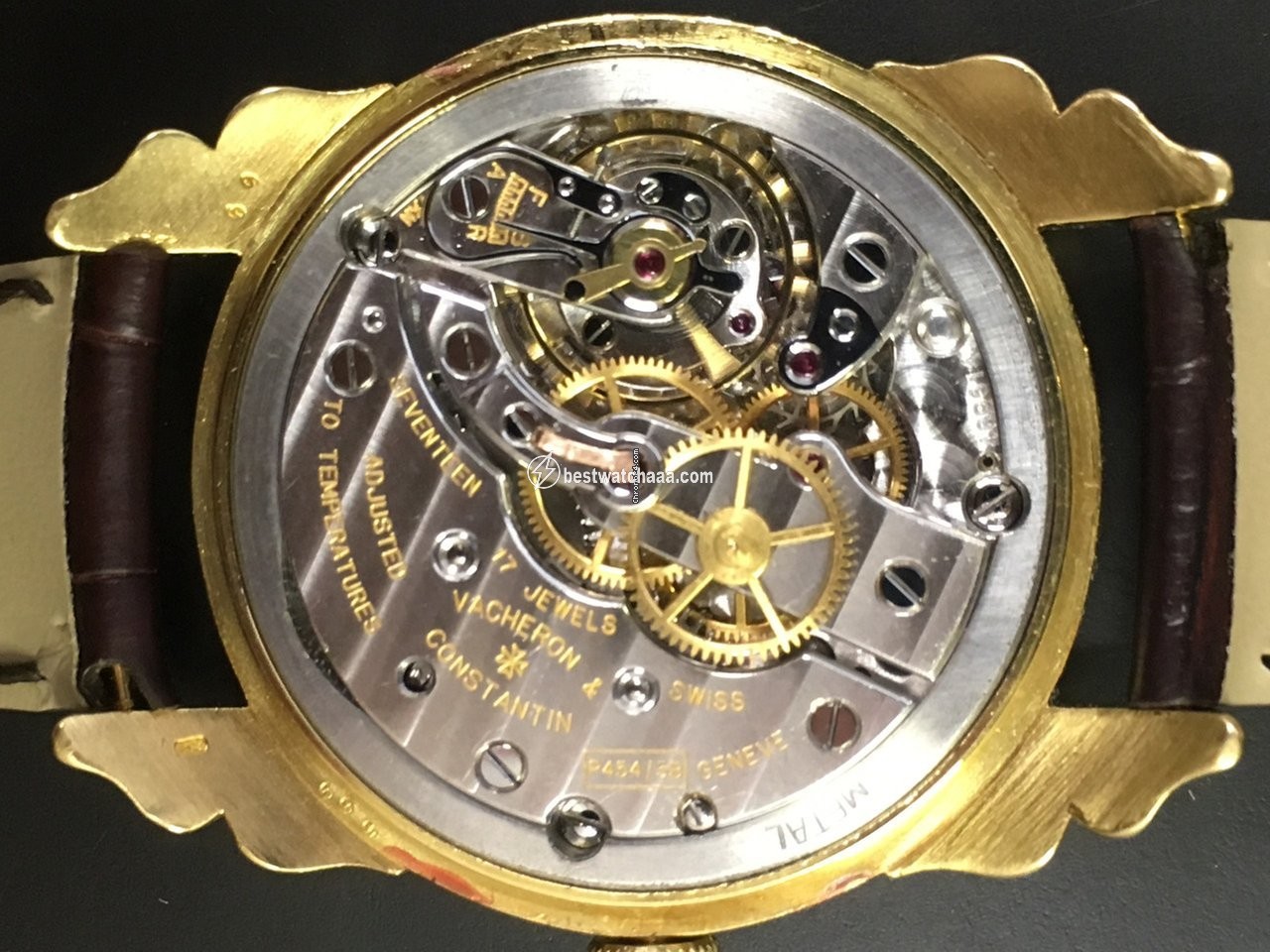 IMG_9081 Vacheron Constantin Mens watch Unisex Manual winding Yellow gold 4652 Replica 5
