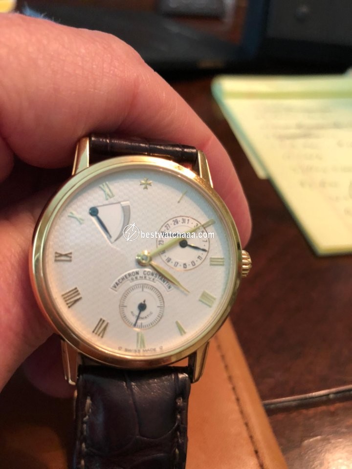 IMG_9081 Vacheron Constantin Patrimony Mens watch Unisex Manual winding Yellow gold 47200 000J Replica 5