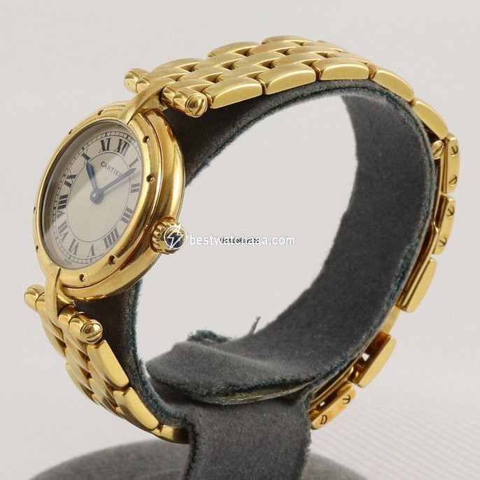 IMG_9081 Cartier Panthere Womens watch Quartz Yellow gold 8057921 Replica 5