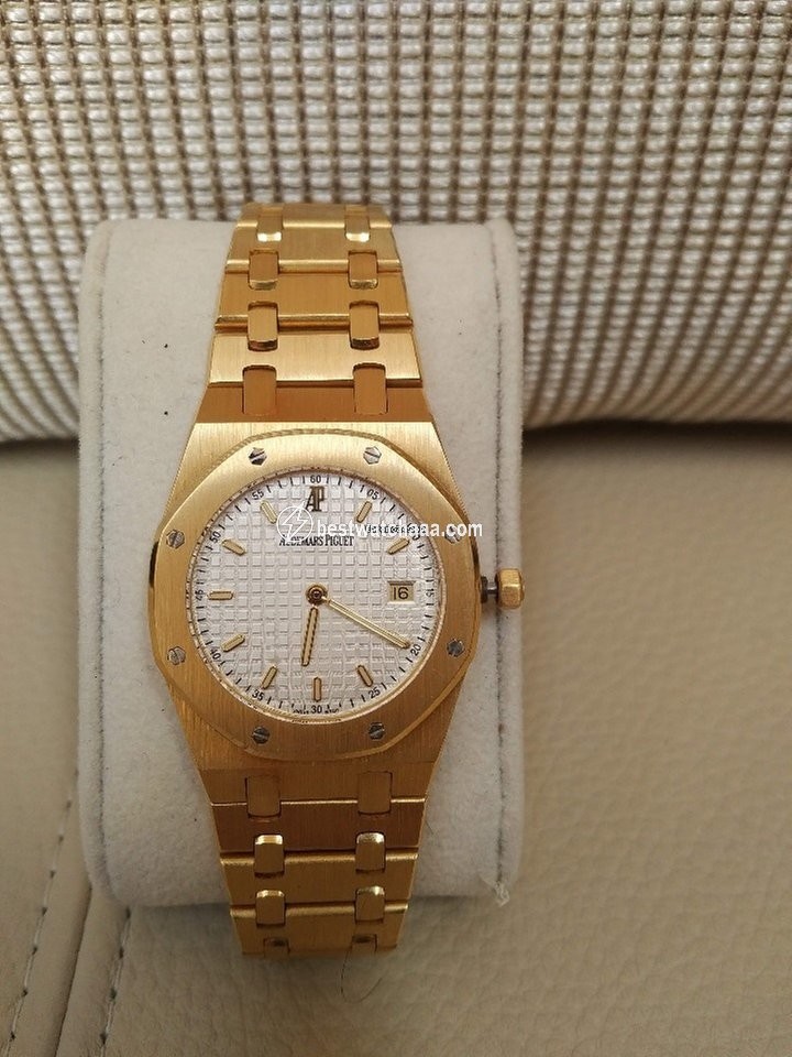 IMG_9081 Audemars Piguet Royal Oak Mens watch Unisex Quartz Yellow gold 56175.BA.OO.0789BA.03 Replica 5