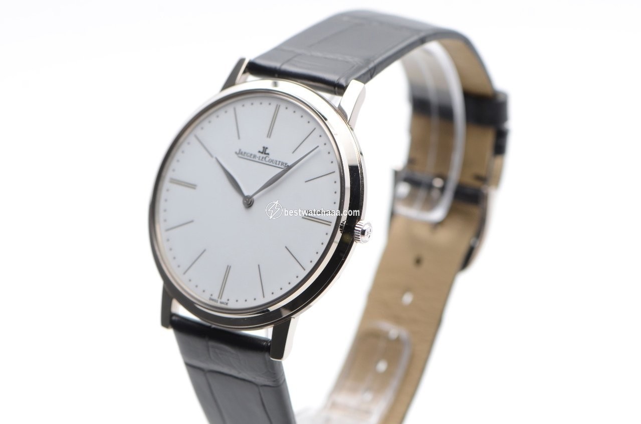 IMG_9081 Jaeger-LeCoultre Master Ultra Thin Mens watch Unisex Manual winding White gold Q12935E1 Replica 5