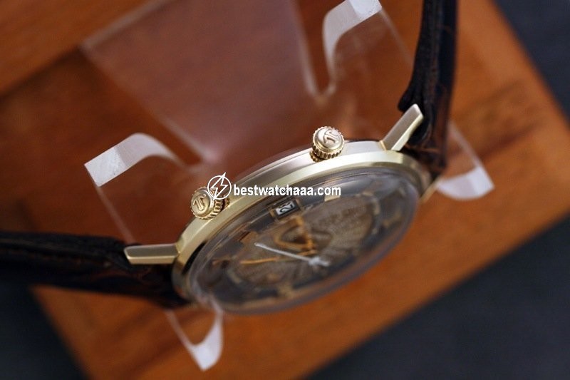 IMG_9081 Jaeger-LeCoultre Mens watch Unisex Manual winding Yellow gold K911 World Time Alarm Replica 6