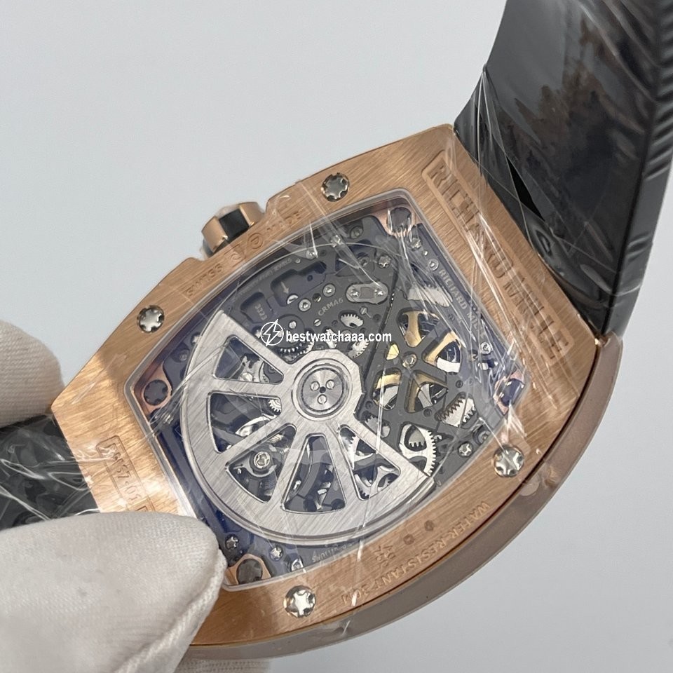 IMG_9081 Richard Mille RM 67 Mens watch Unisex Automatic Rose gold RM67-01 RG Replica 6