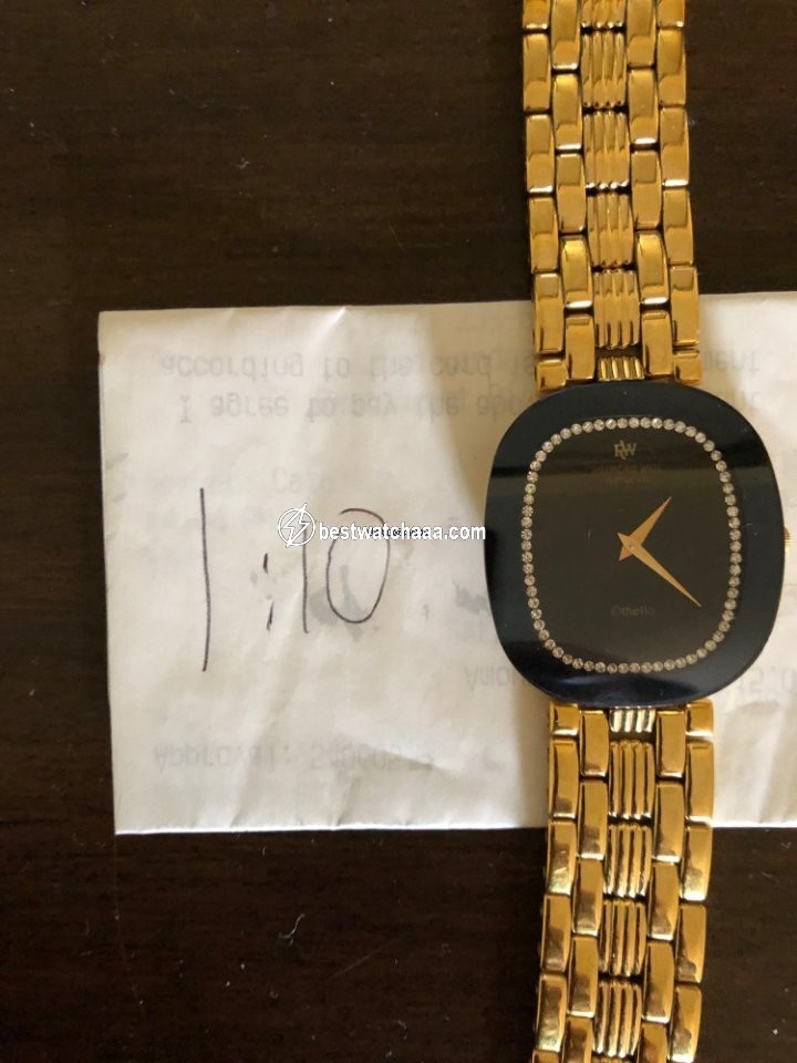 IMG_9081 Raymond Weil Othello Mens watch Unisex Quartz Yellow gold 160 Replica 6