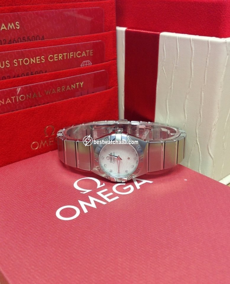 IMG_9081 Omega Constellation Quartz Womens watch Quartz Steel 123.10.24.60.55.004 Replica 6