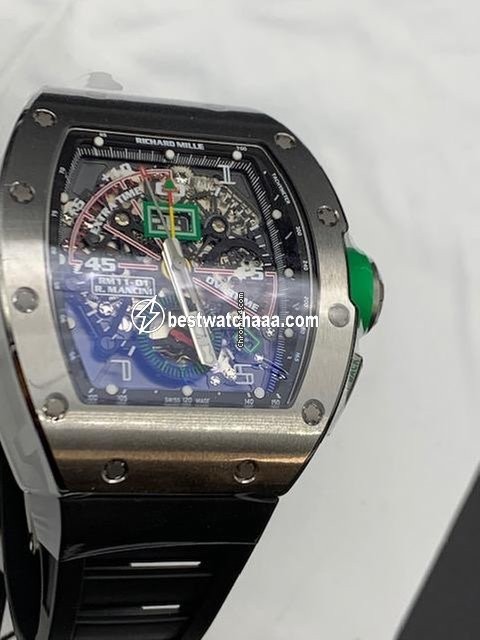 IMG_9081 Richard Mille RM 011 Mens watch Unisex Automatic Titanium RM11-01 Replica 6