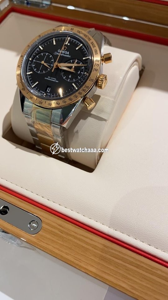 IMG_9081 Omega Speedmaster 57 Mens watch Unisex Automatic Gold Steel 331.20.42.51.01.002 Replica 6