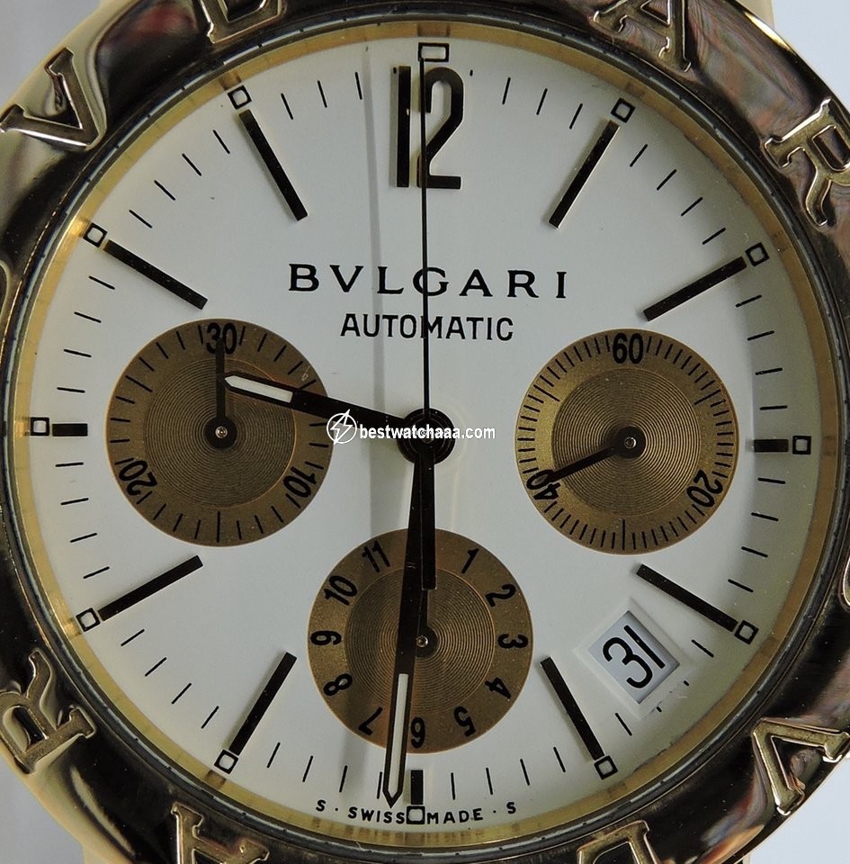 IMG_9081 Bulgari Bulgari Mens watch Unisex Automatic Yellow gold BB38GLCH Replica 6