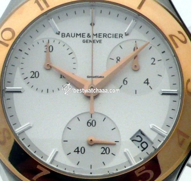 IMG_9081 Baume & Mercier Linea Womens watch Quartz Gold Steel MOA10016 Replica 6
