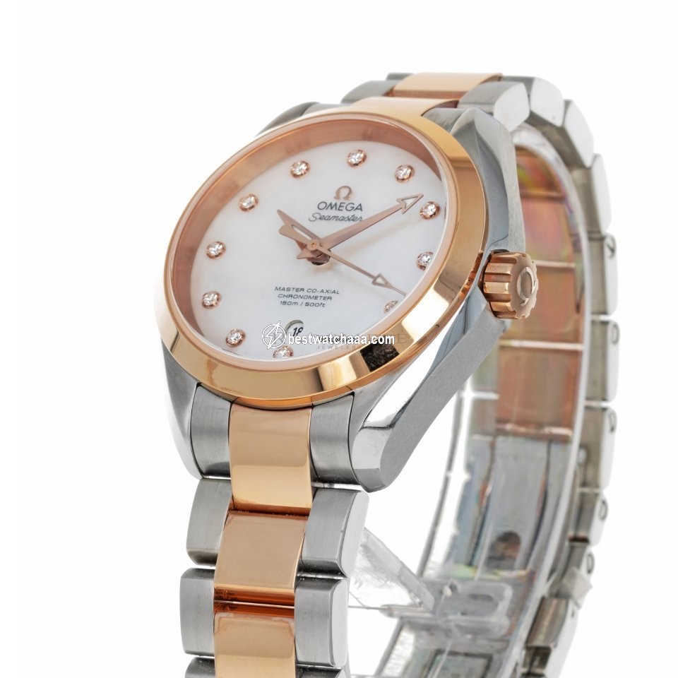 IMG_9081 Omega Seamaster Aqua Terra Womens watch Automatic Gold Steel 231.20.34.20.55.001 Replica 6