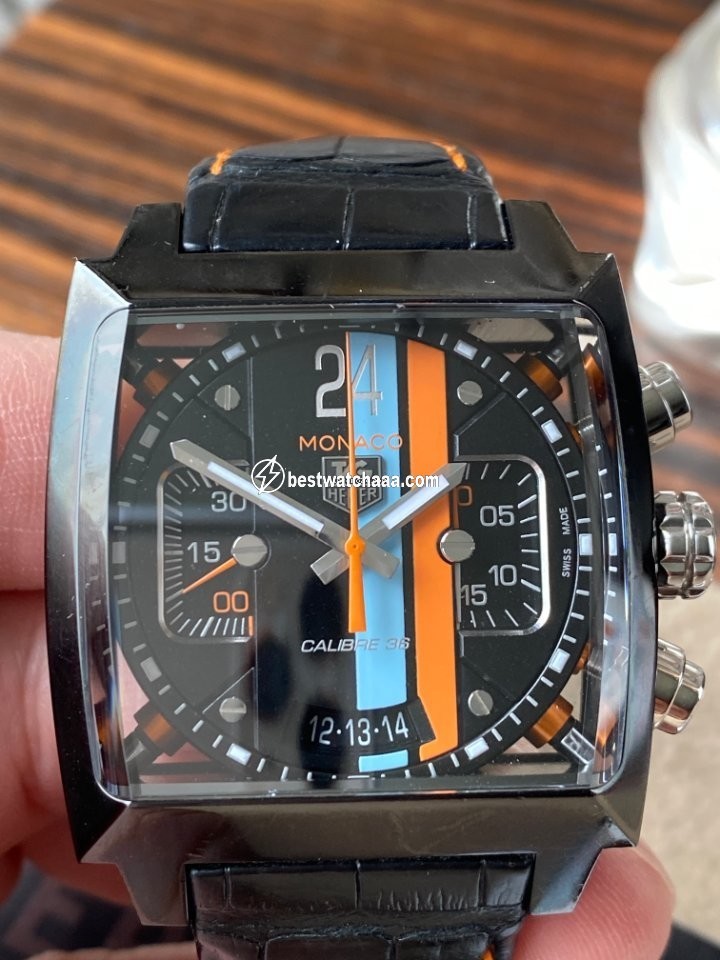 IMG_9081 TAG Heuer Monaco Calibre 36 Mens watch Unisex Automatic Steel CAL5112 Replica 6