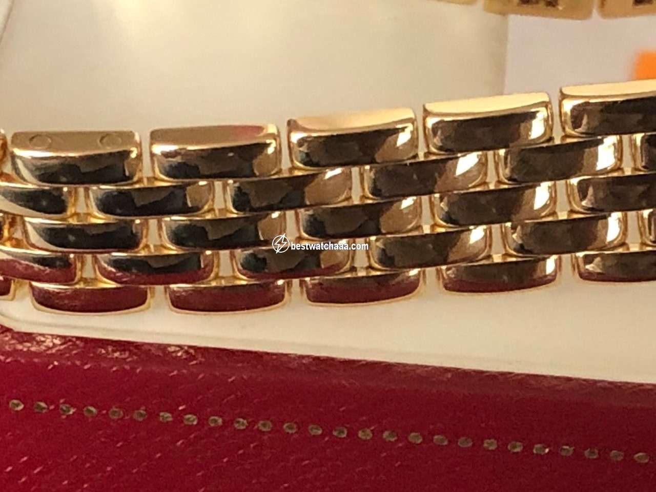 IMG_9081 Cartier Panthere Womens watch Quartz Yellow gold 866919 Replica 6