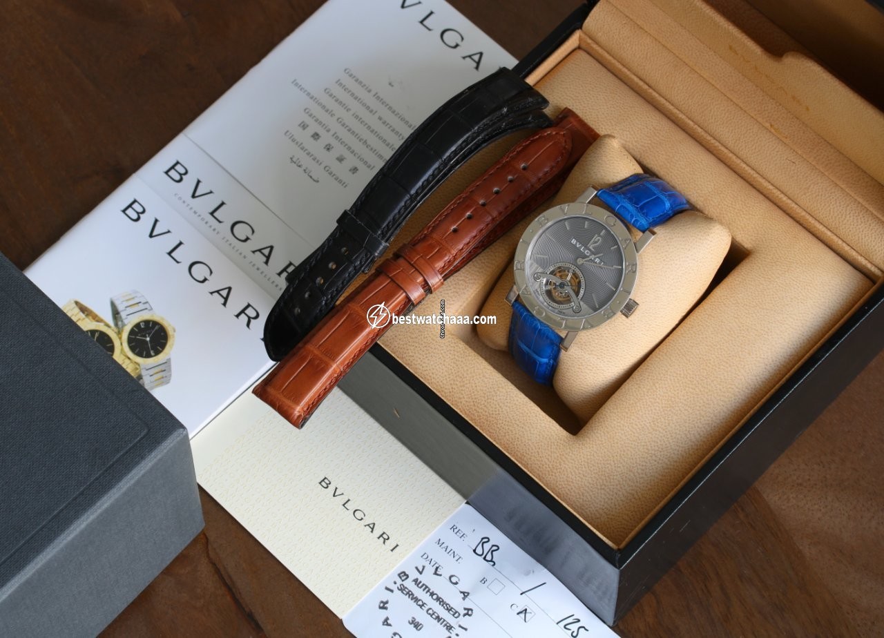 IMG_9081 Bulgari Bulgari Mens watch Unisex Manual winding White gold BB W38 GL TB Replica 6