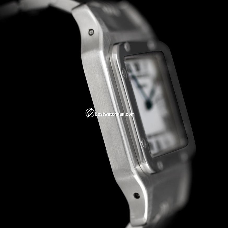 IMG_9081 Cartier Santos Mens watch Unisex Automatic Steel 7880 Replica 6