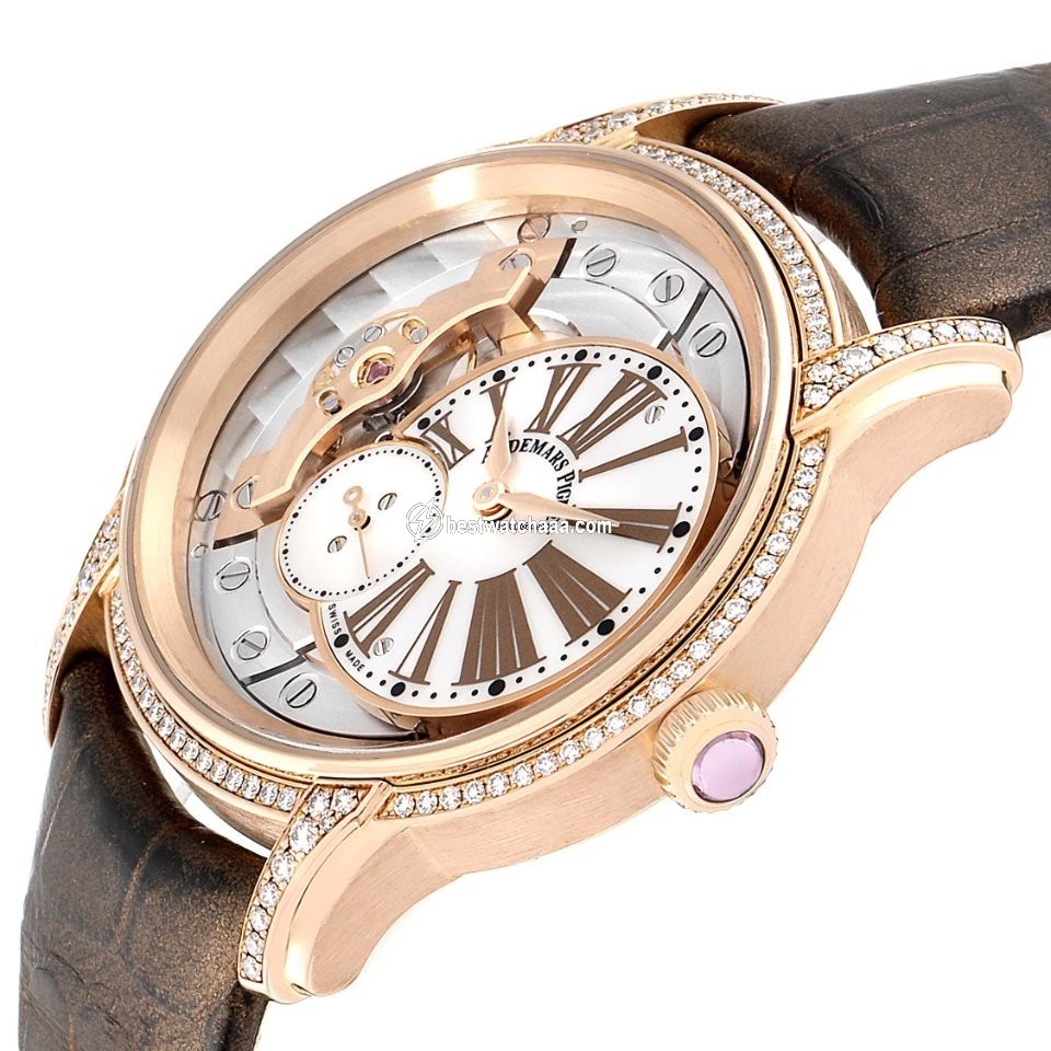 IMG_9081 Audemars Piguet Millenary Womens watch Manual winding Rose gold 77247OR.ZZ.1272OR.01 Replica 6