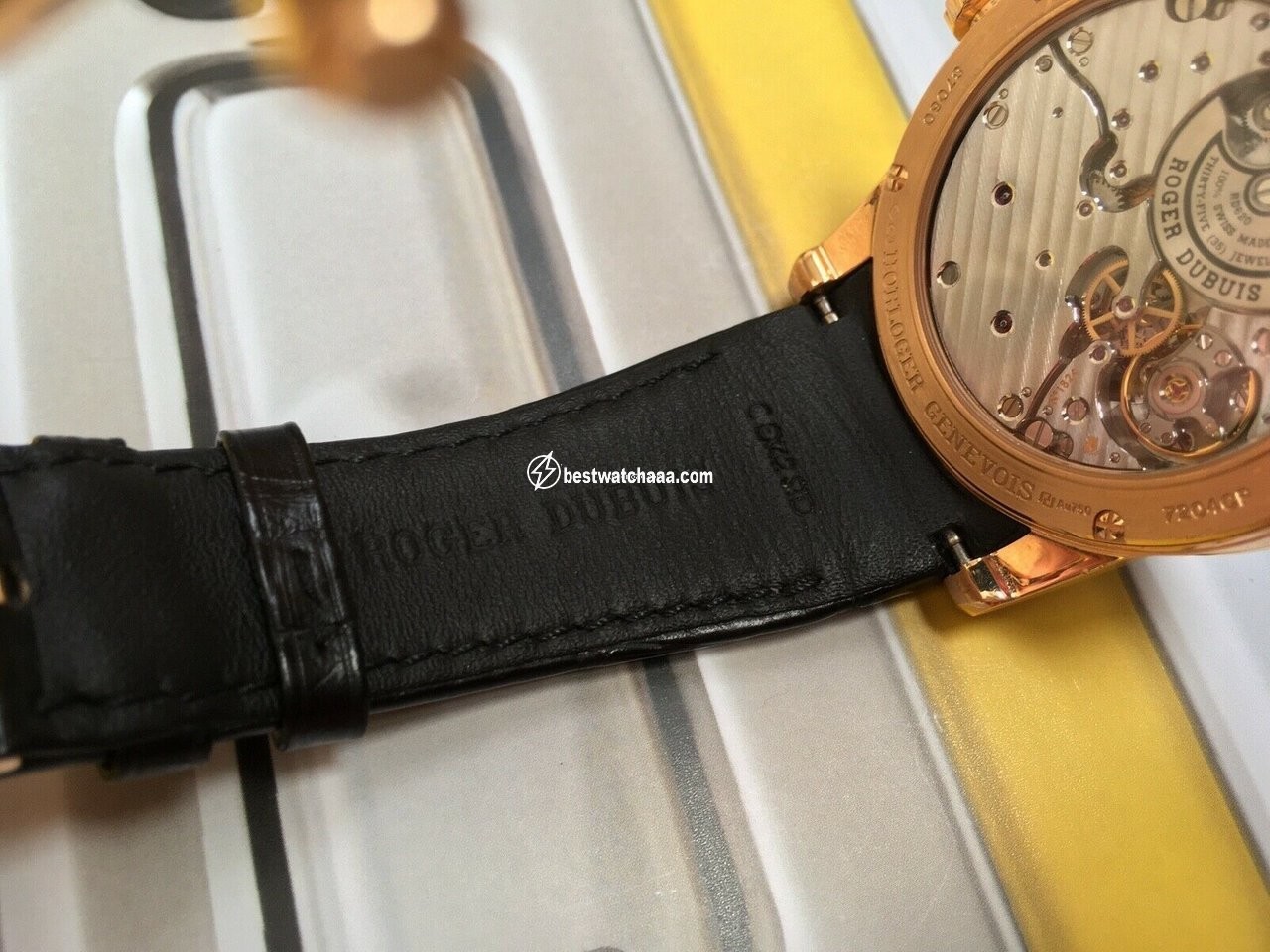 IMG_9081 Roger Dubuis Excalibur Mens watch Unisex Automatic Rose gold RDDBEX0352 Replica 6