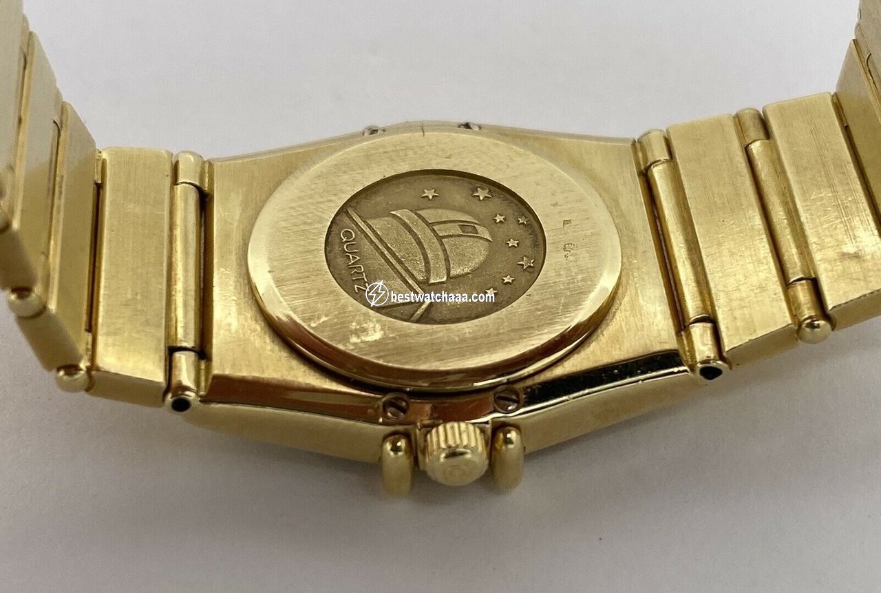 IMG_9081 Omega Constellation Ladies Womens watch Quartz Yellow gold 895.1076 Replica 6