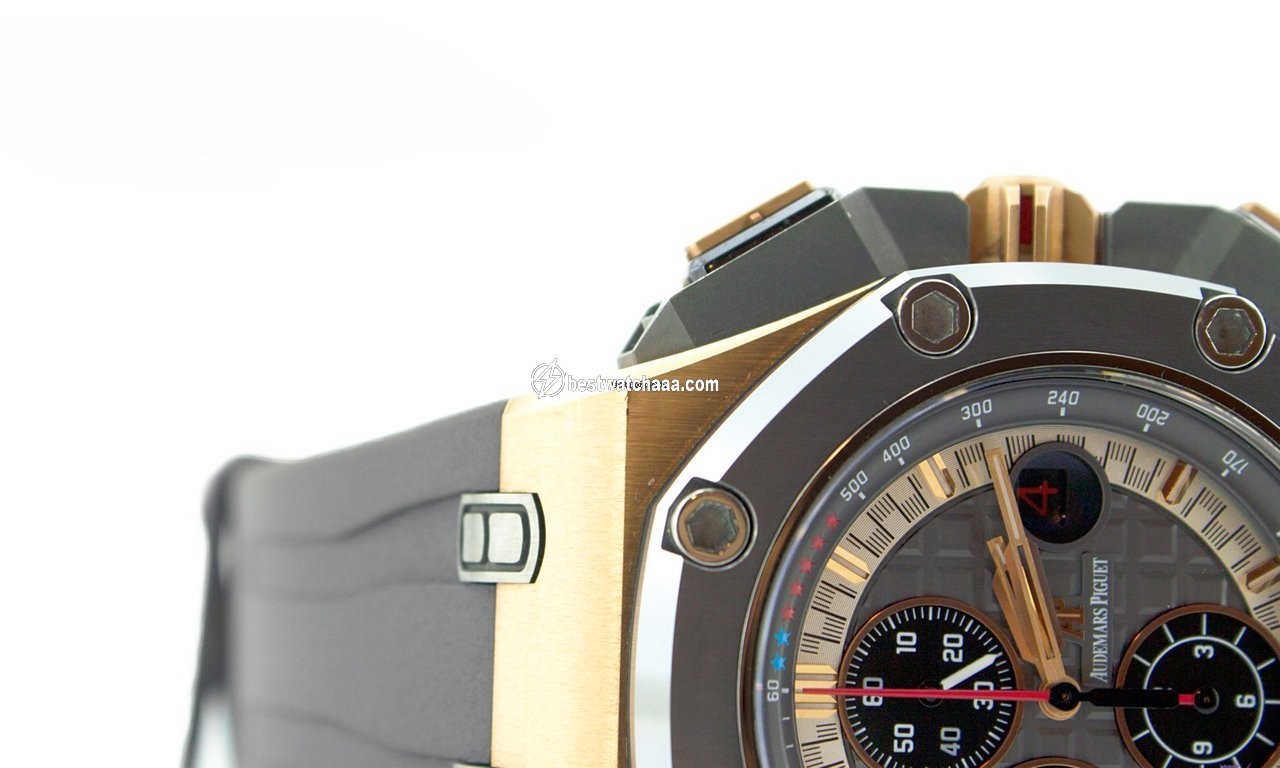 IMG_9081 Audemars Piguet Royal Oak Offshore Chronograph Mens watch Unisex Automatic Rose gold 26568OM.OO.A004CA.01 Replica 6