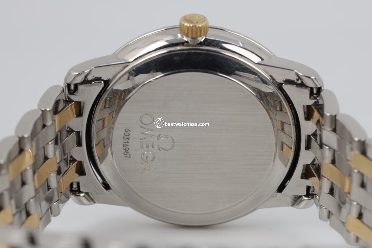 IMG_9081 Omega De Ville Prestige Mens watch Unisex Automatic Gold Steel 424.25.24.60.58.001 Replica 6