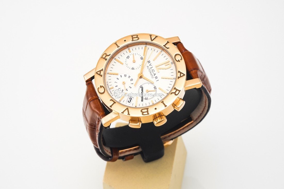 IMG_9081 Bulgari Bulgari Mens watch Unisex Automatic Yellow gold BB 38 GL CH Replica 6