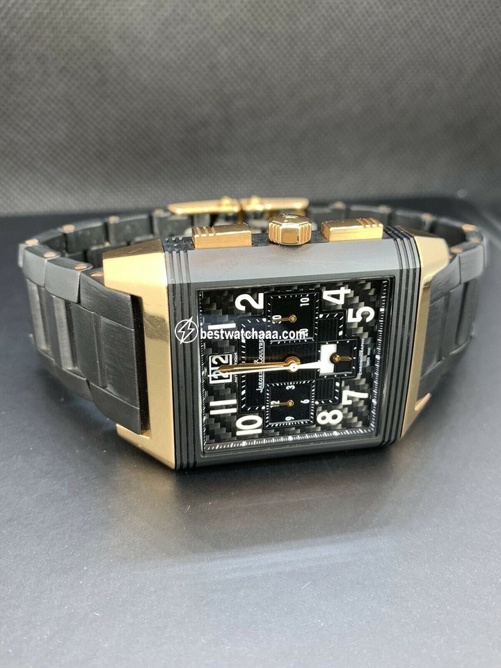 IMG_9081 Jaeger-LeCoultre Reverso Squadra World Chronograph Mens watch Unisex Automatic Red gold JLQ702L67P Replica 6