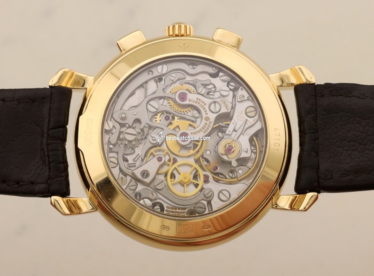 IMG_9081 Vacheron Constantin Historiques Mens watch Unisex Manual winding Yellow gold 47101 Replica 6
