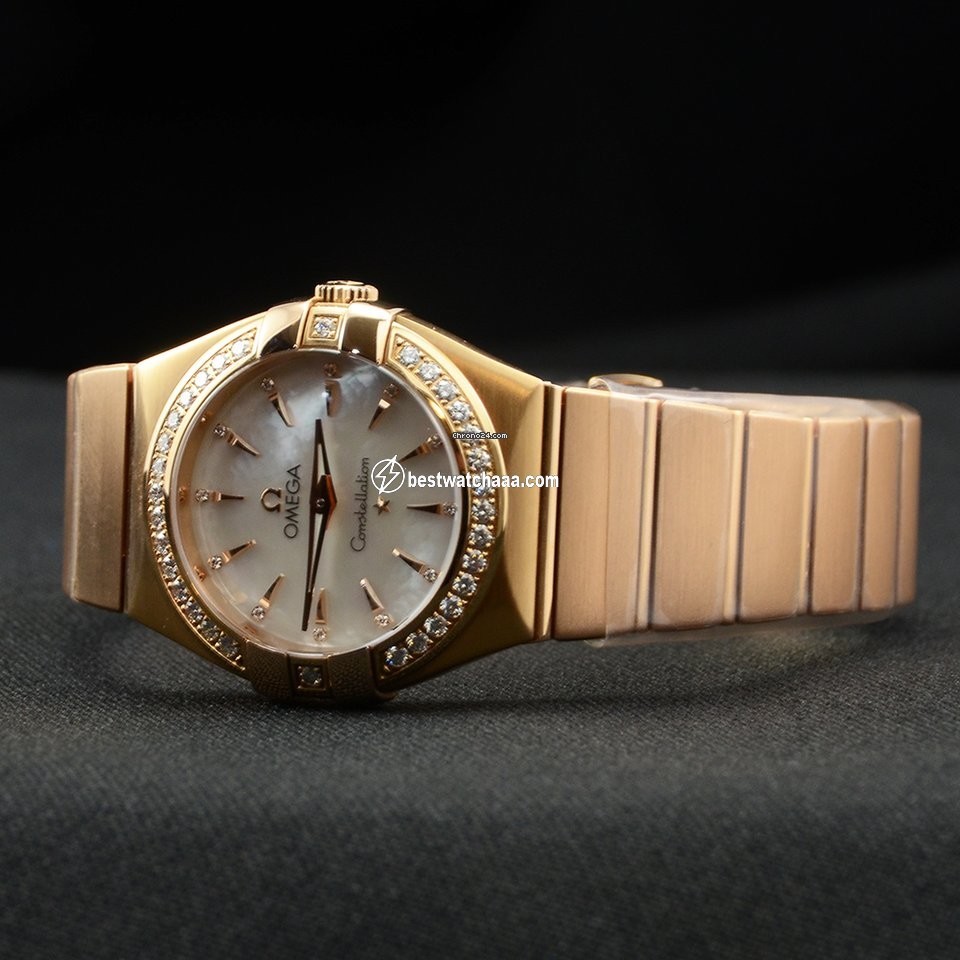 IMG_9081 Omega Constellation Quartz Womens watch Quartz Rose gold 123.55.27.60.55.002 Replica 6