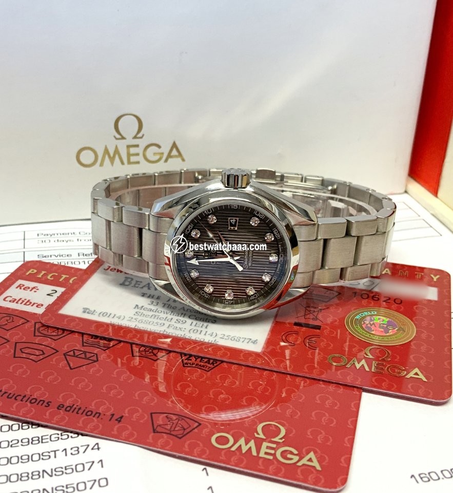 IMG_9081 Omega Seamaster Aqua Terra Womens watch Quartz Steel 231.10.30.61.56.001 Replica 6