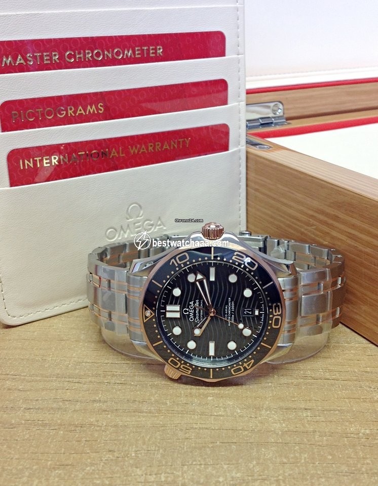 IMG_9081 Omega Seamaster Diver 300 M Mens watch Unisex Automatic Gold Steel 210.20.42.20.01.001 Replica 6