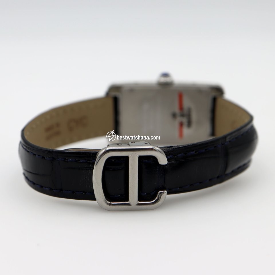 IMG_9081 Cartier Tank Americaine Womens watch Quartz Steel WSTA0016 Replica 6