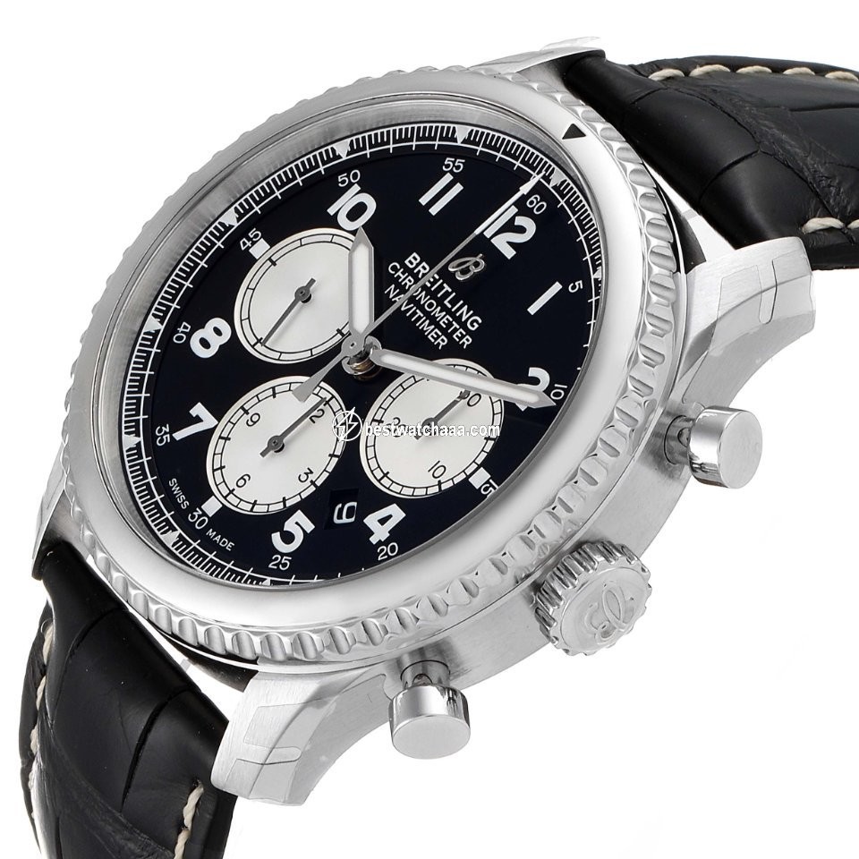 IMG_9081 Breitling Aviator 8 Mens watch Unisex Automatic Steel AB0117131B1P1 Replica 6