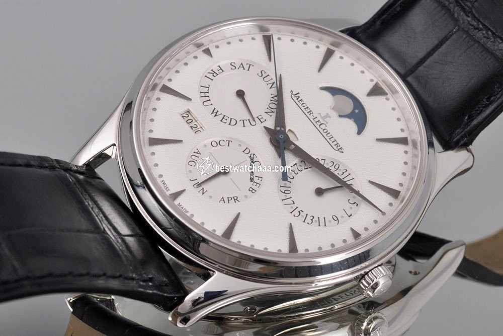 IMG_9081 Jaeger-LeCoultre Master Ultra Thin Perpetual Automatic White gold 176.3.21.S Replica 6