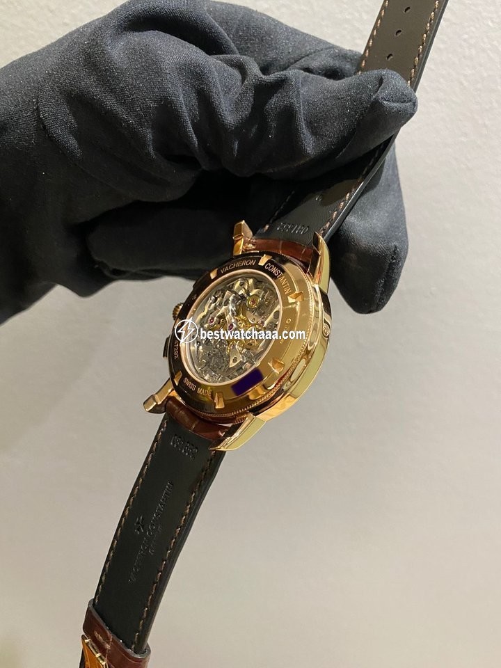 IMG_9081 Vacheron Constantin Patrimony Mens watch Unisex Manual winding Rose gold 47292 000R-9392 Replica 6