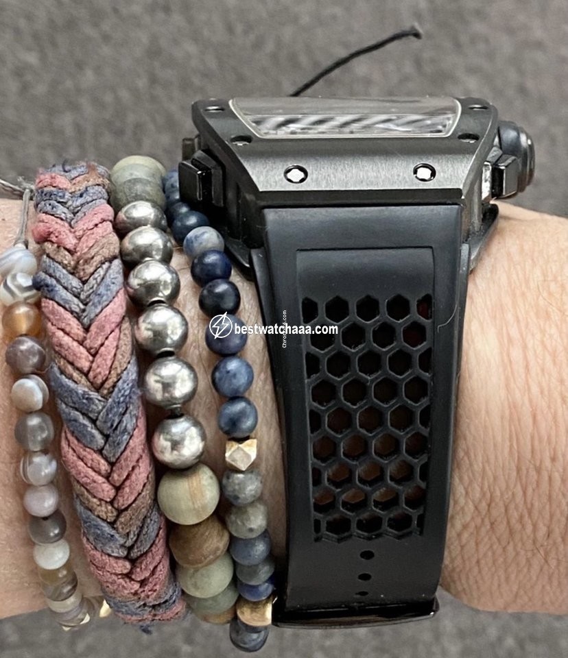 IMG_9081 Richard Mille Manual winding Titanium RM008 Replica 6