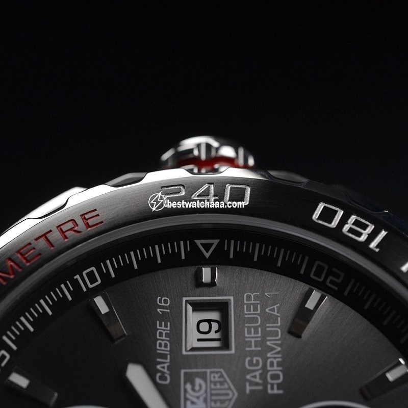 IMG_9081 TAG Heuer Formula 1 Calibre 16 Mens watch Unisex Steel CAU2011-0 Replica 6