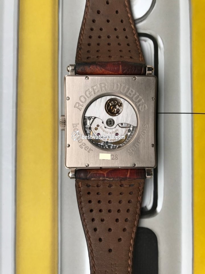 IMG_9081 Roger Dubuis Golden Square Mens watch Unisex Automatic White gold Roger Dubuis Replica 6