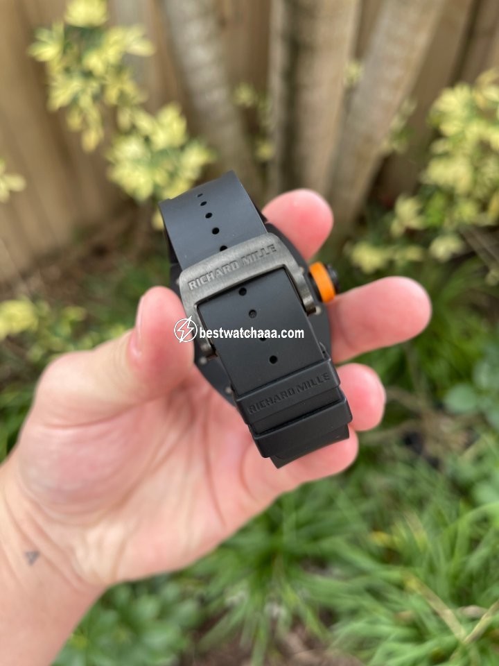 IMG_9081 Richard Mille RM 030 Mens watch Unisex Automatic Carbon RM030 AM TI Replica 6