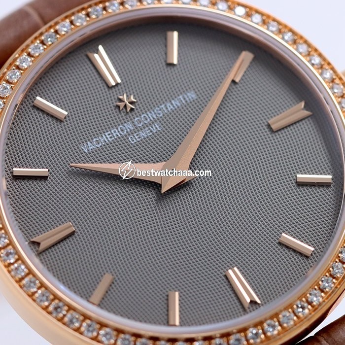 IMG_9081 Vacheron Constantin Patrimony Quartz Rose gold 25558 000R-9759 Replica 6