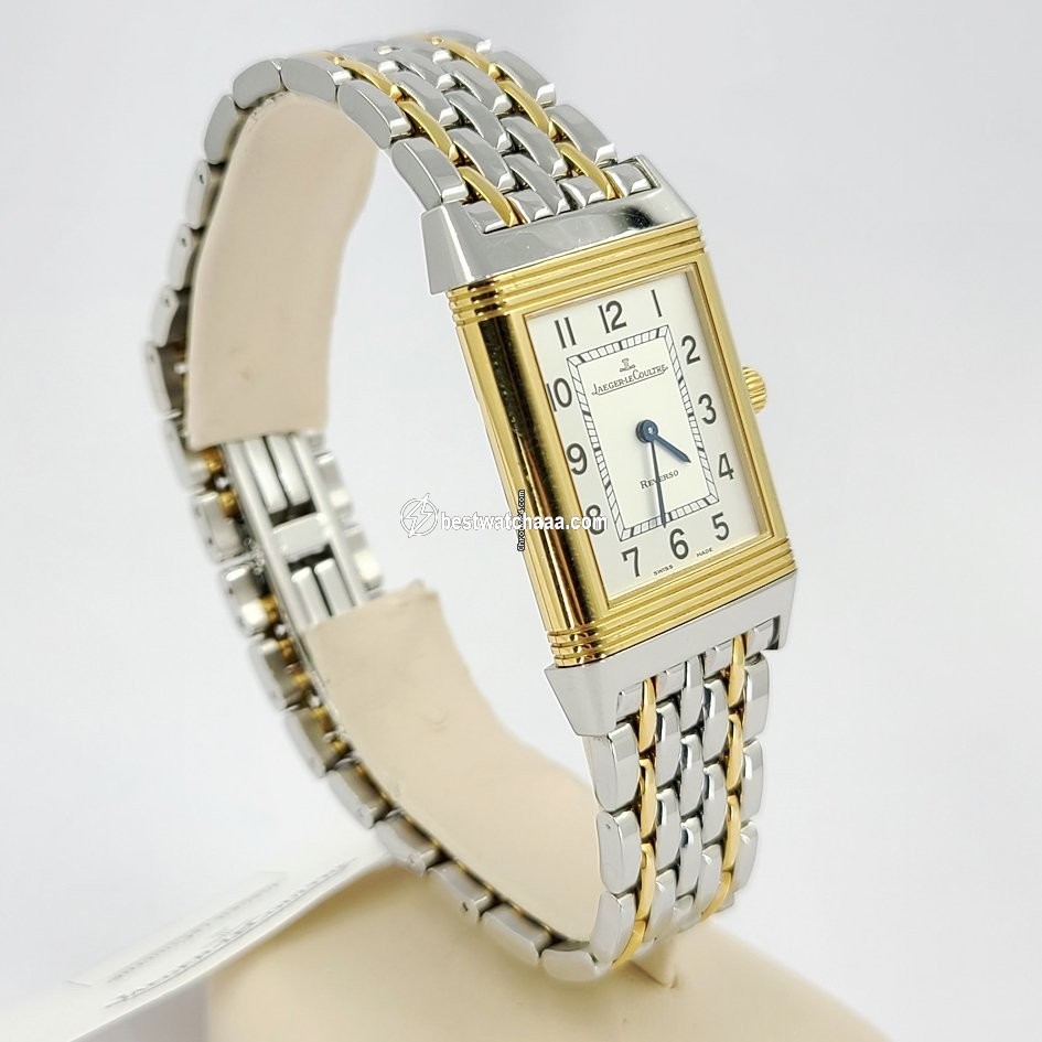IMG_9081 Jaeger-LeCoultre Reverso Mens watch Unisex Quartz Gold Steel 252.5.47 Replica 6