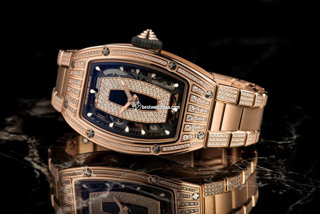 IMG_9081 Richard Mille RM 07 Womens watch Automatic Red gold RM 07-01 Replica 6