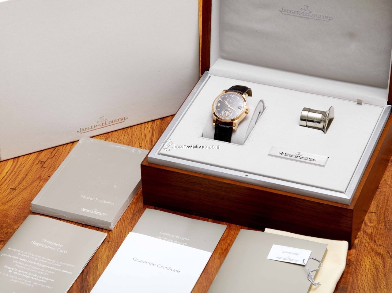 IMG_9081 Jaeger-LeCoultre Master Grand Tourbillon Mens watch Unisex Automatic Rose gold Q1662450 Replica 6