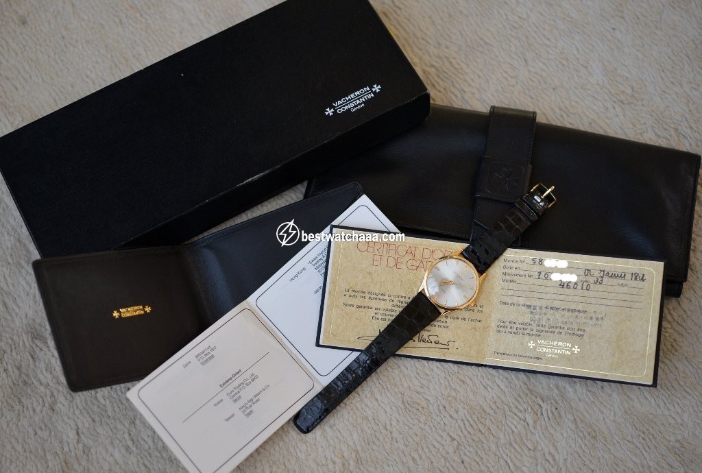 IMG_9081 Vacheron Constantin Patrimony Mens watch Unisex Automatic Yellow gold 46010 Replica 6