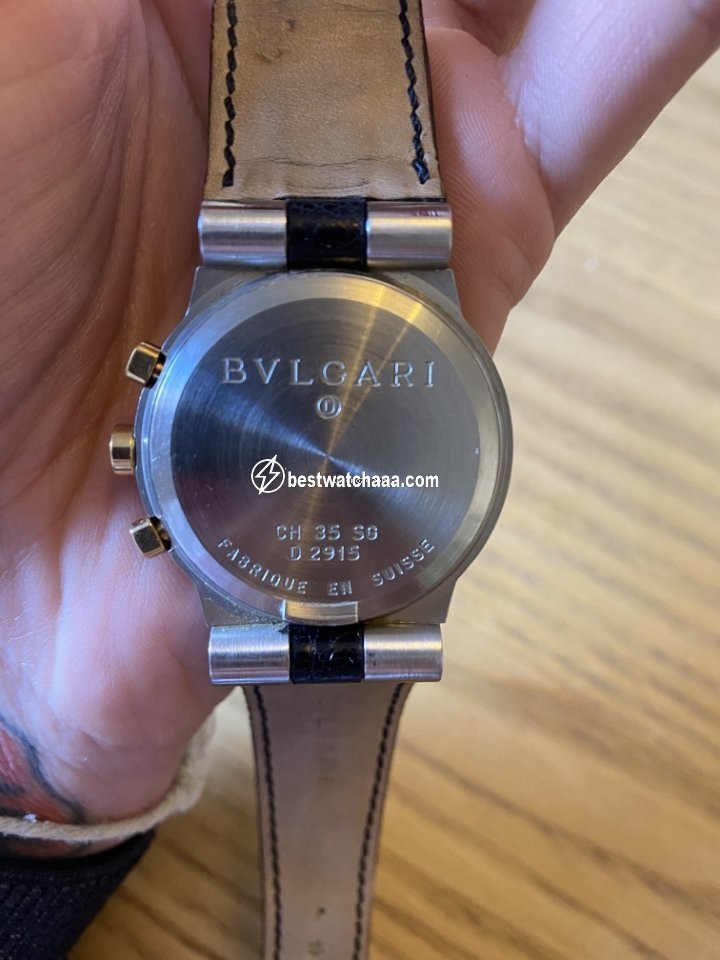 IMG_9081 Bulgari Diagono Mens watch Unisex Manual winding Gold Steel CH 35 SG Replica 6