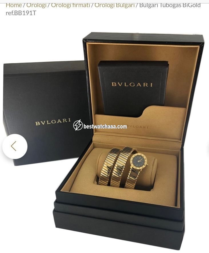 IMG_9081 Bulgari Womens watch Quartz Yellow gold BB191T Replica 6