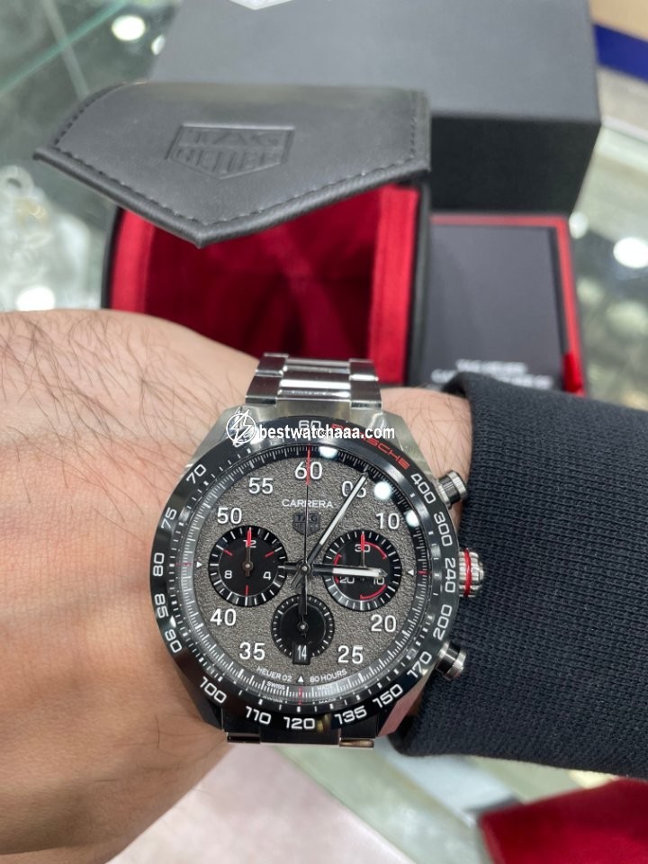 IMG_9081 TAG Heuer Carrera Porsche Chronograph Special Edition Mens watch Unisex Automatic Steel CBN2A1F.BA0643 Replica 6