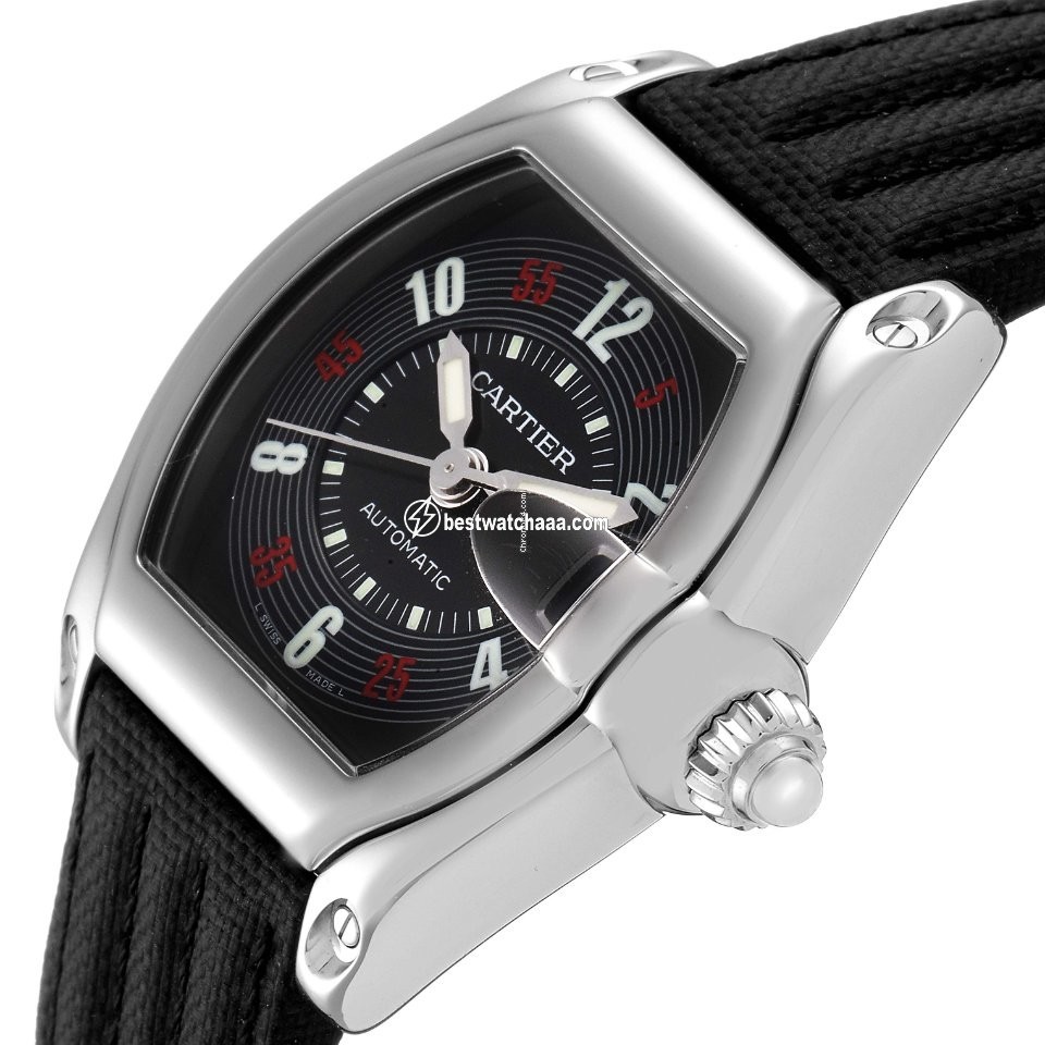 IMG_9081 Cartier Roadster Mens watch Unisex Automatic Steel W62002V3 Replica 6