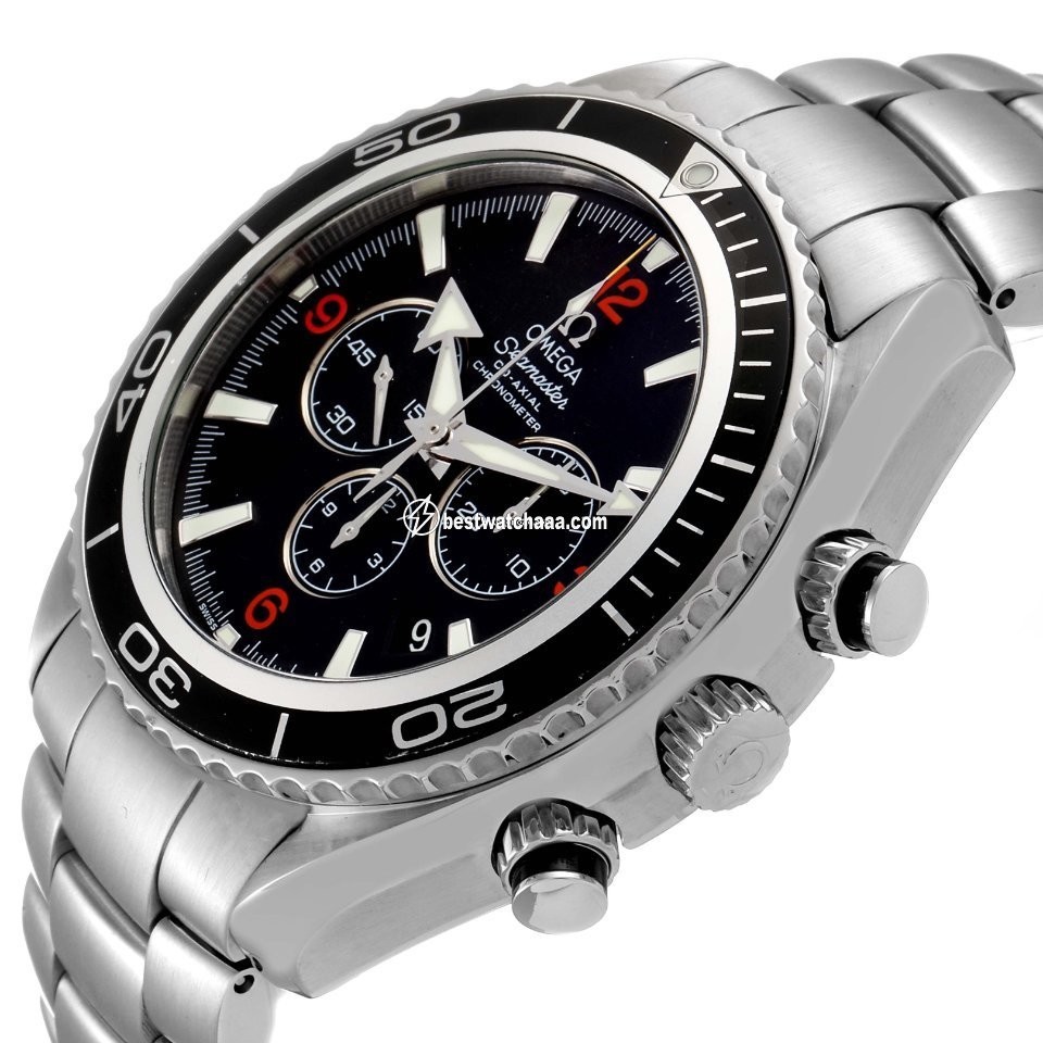 IMG_9081 Omega Seamaster Planet Ocean Chronograph Mens watch Unisex Automatic Steel 2210.51.00 Replica 6