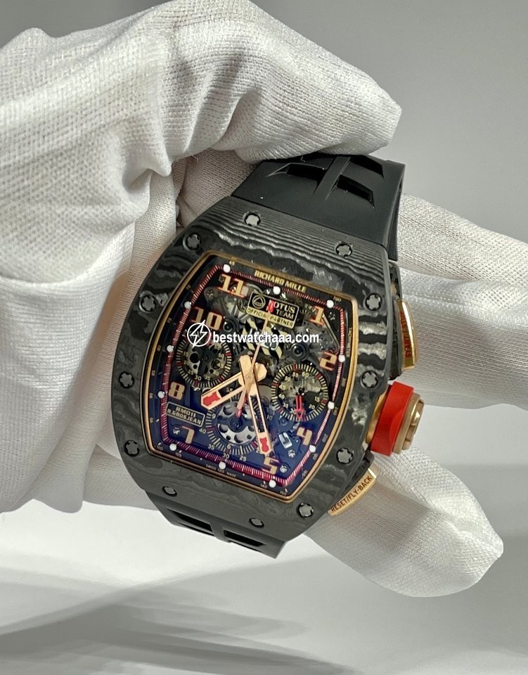 IMG_9081 Richard Mille RM 011 Mens watch Unisex Automatic Rose gold RM11 F1 Lotus Romain Grosjean Replica 6