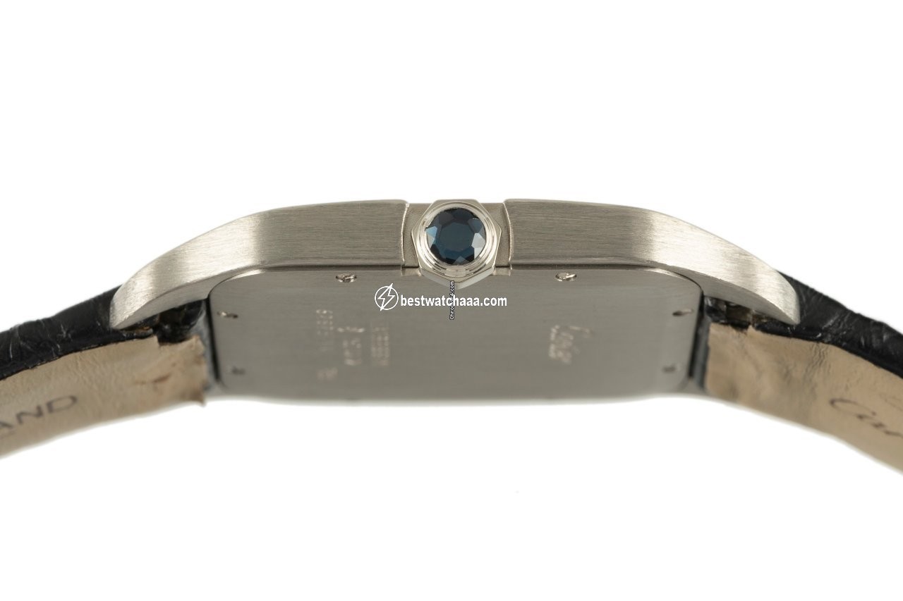 IMG_9081 Cartier Santos Dumont Mens watch Unisex Manual winding White gold 2651 Replica 6