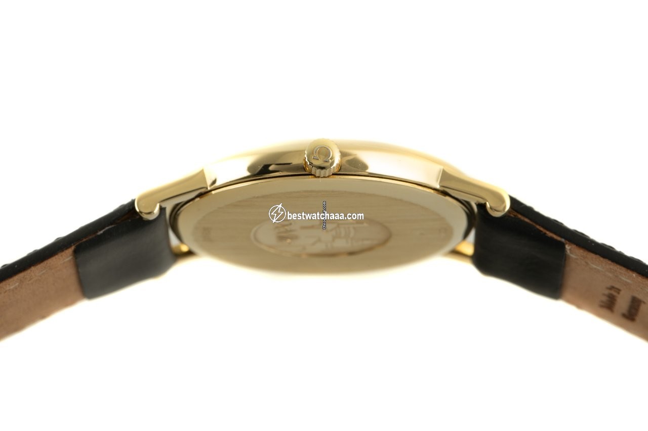 IMG_9081 Omega De Ville Mens watch Unisex Quartz Yellow gold 196.2432 Replica 6